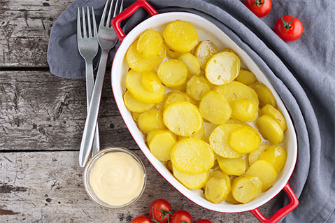 Image of Potato slices with rosemary