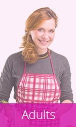 Woman with cooking apron